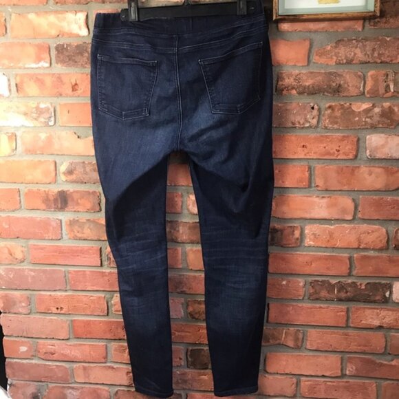 Eileen Fisher Stretch Organic Cotton Jeans Pull-On Minimalist Pants Denim Slim S - Picture 3 of 15